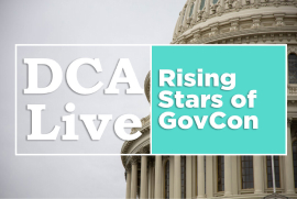 DCA Live's Rising Stars of GovCon logo
